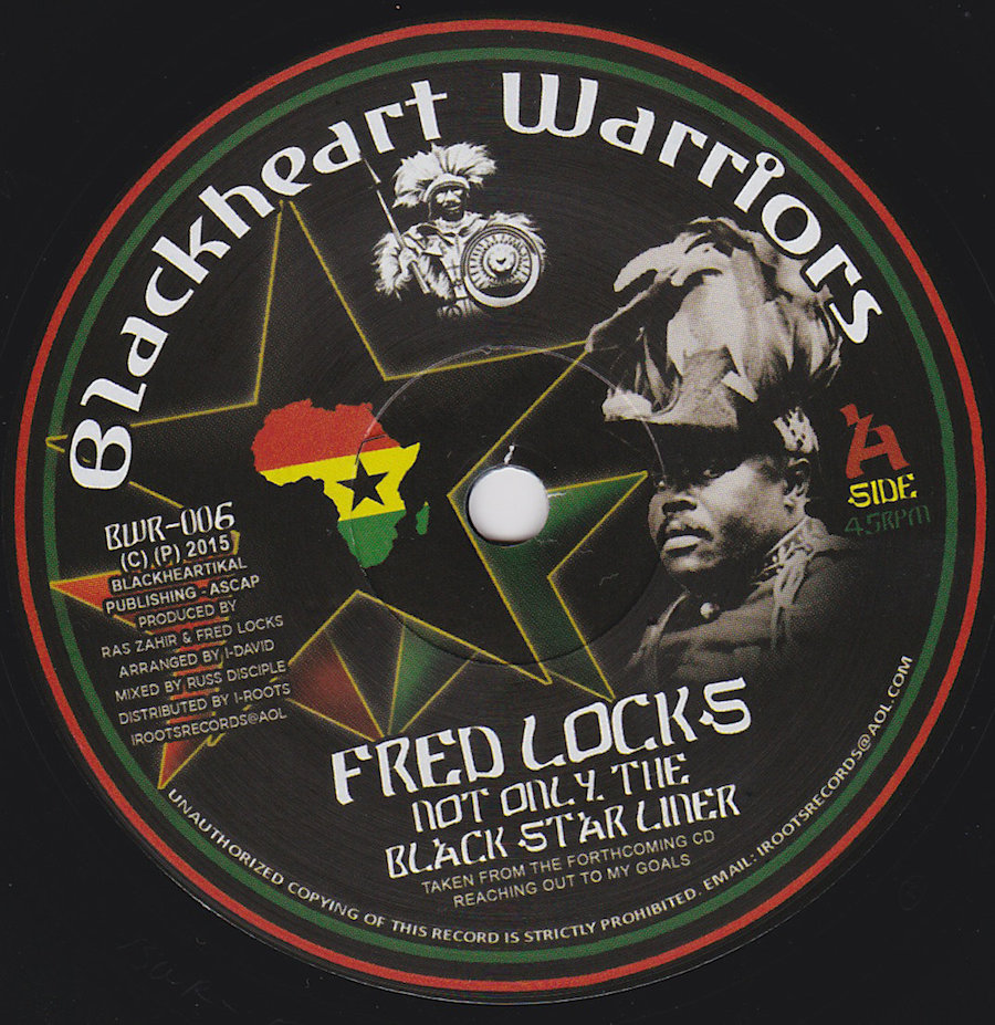 Fred Locks Not Only The Black Star Liner 7 vinyl
